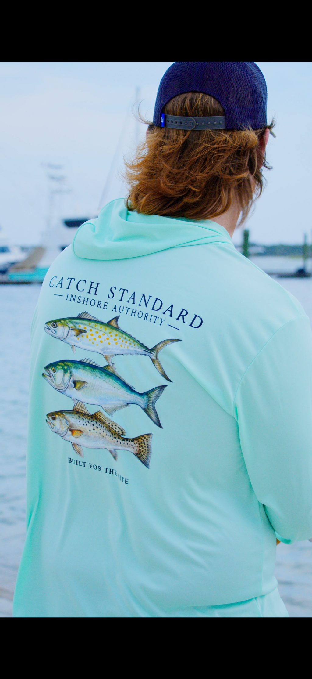 The Standard Drop Vol. 1 - Inshore Authority Performance Hooded Long-sleeve UPF Shirt