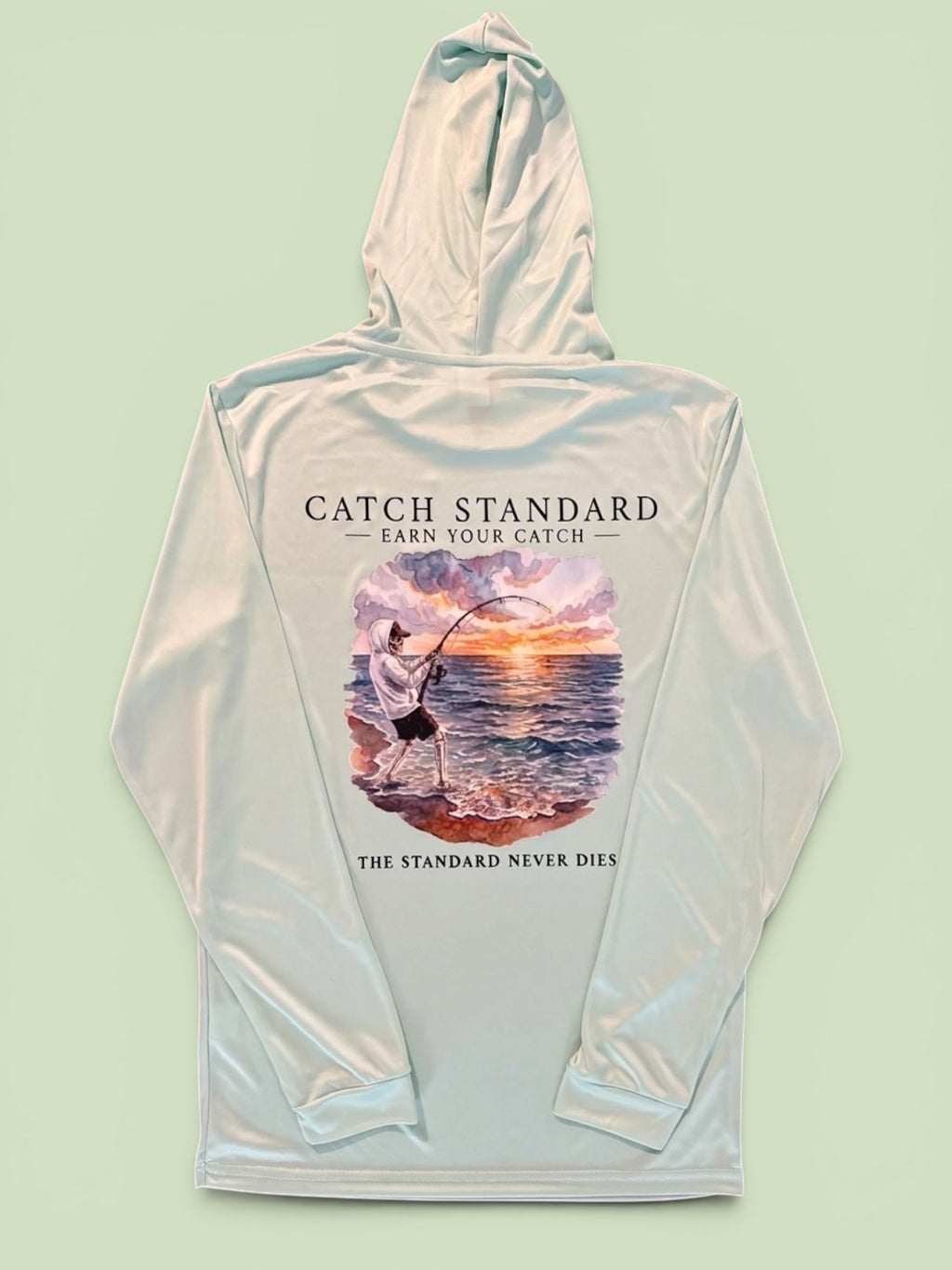 The Standard Drop Vol. 1 - "The Standard Never Dies" Performance Hooded Long-sleeve UPF Shirt