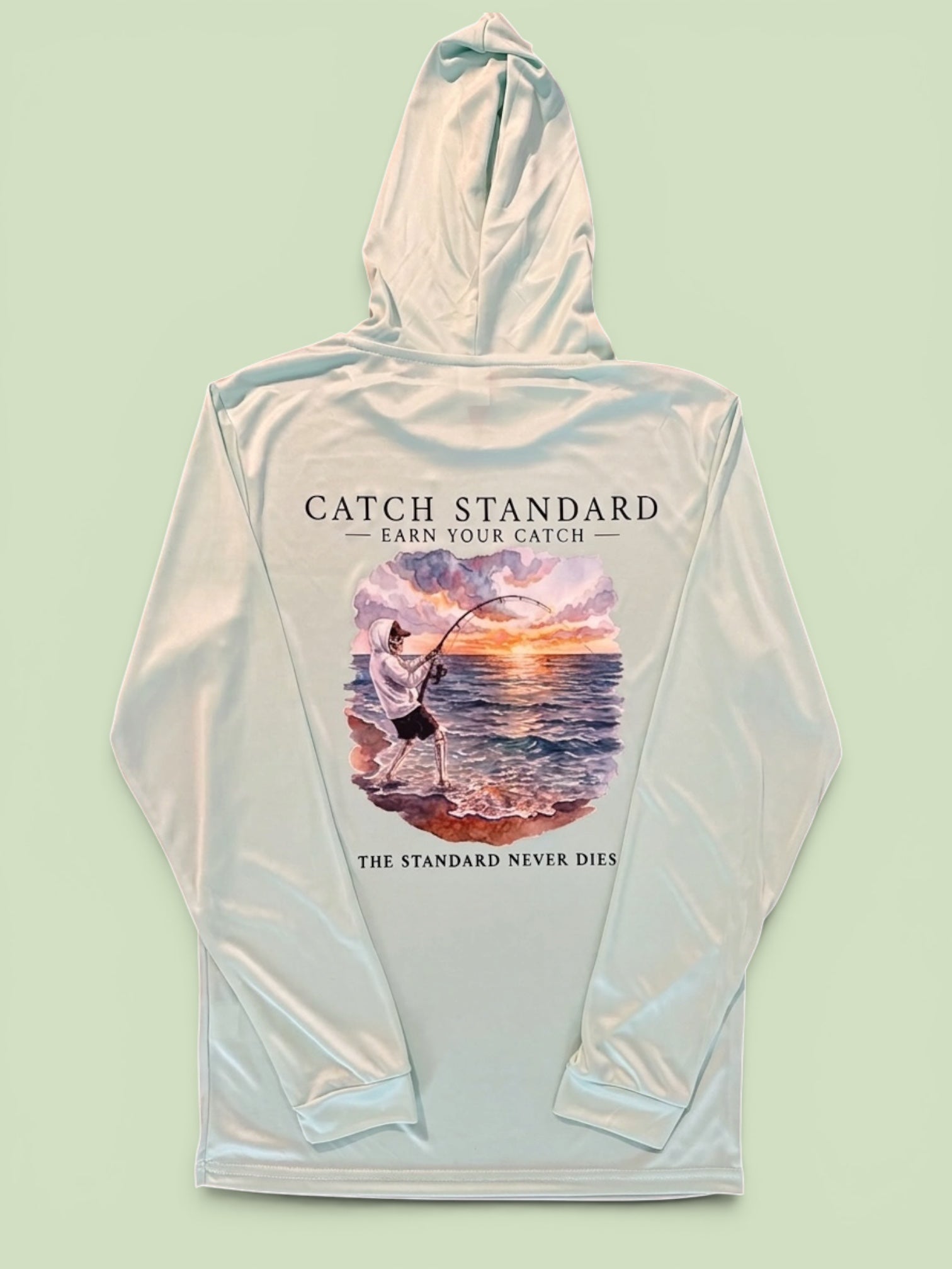 The Standard Drop Vol. 1 - "The Standard Never Dies" Performance Hooded Long-sleeve UPF Shirt