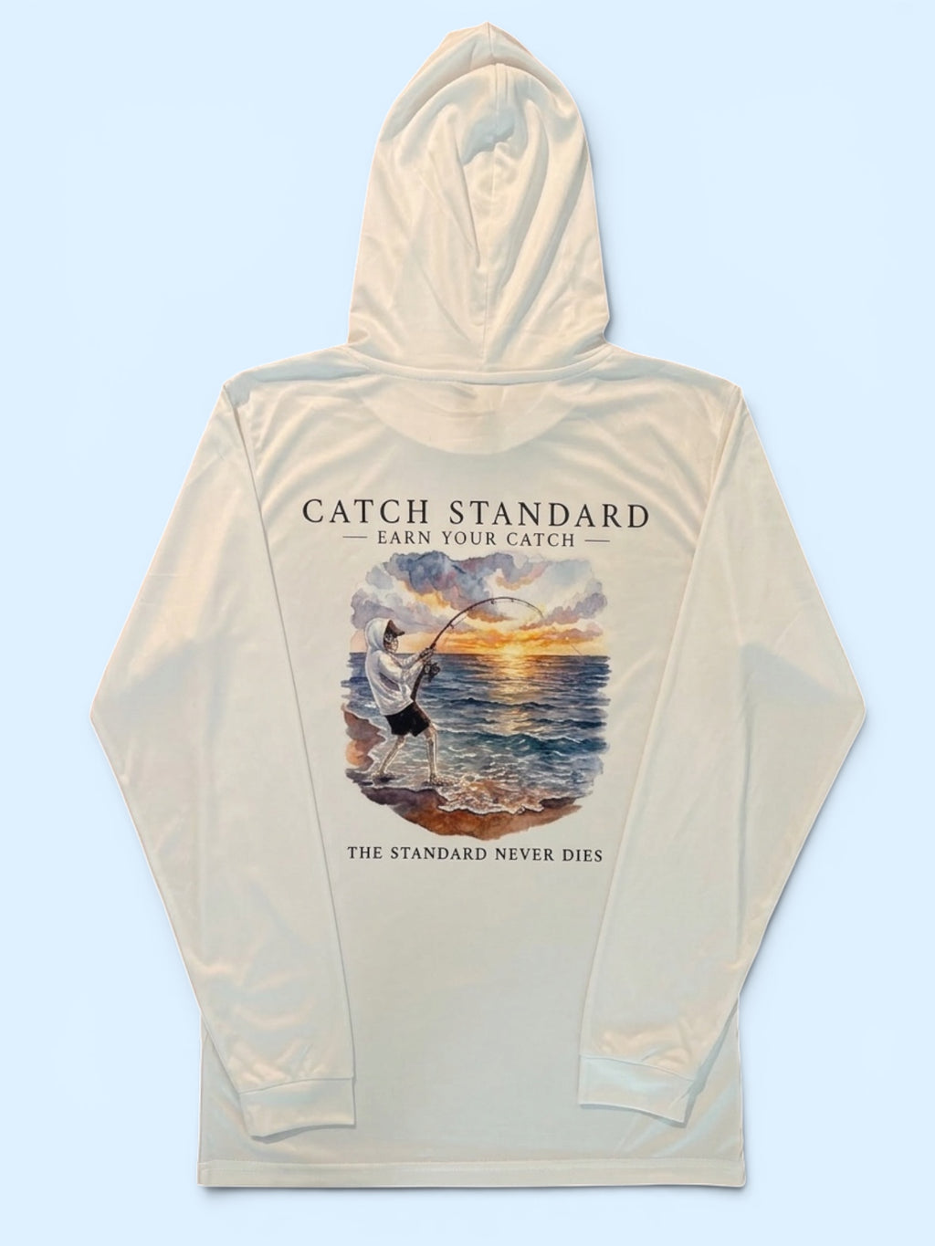 The Standard Drop Vol. 1 - "The Standard Never Dies" Performance Hooded Long-sleeve UPF Shirt